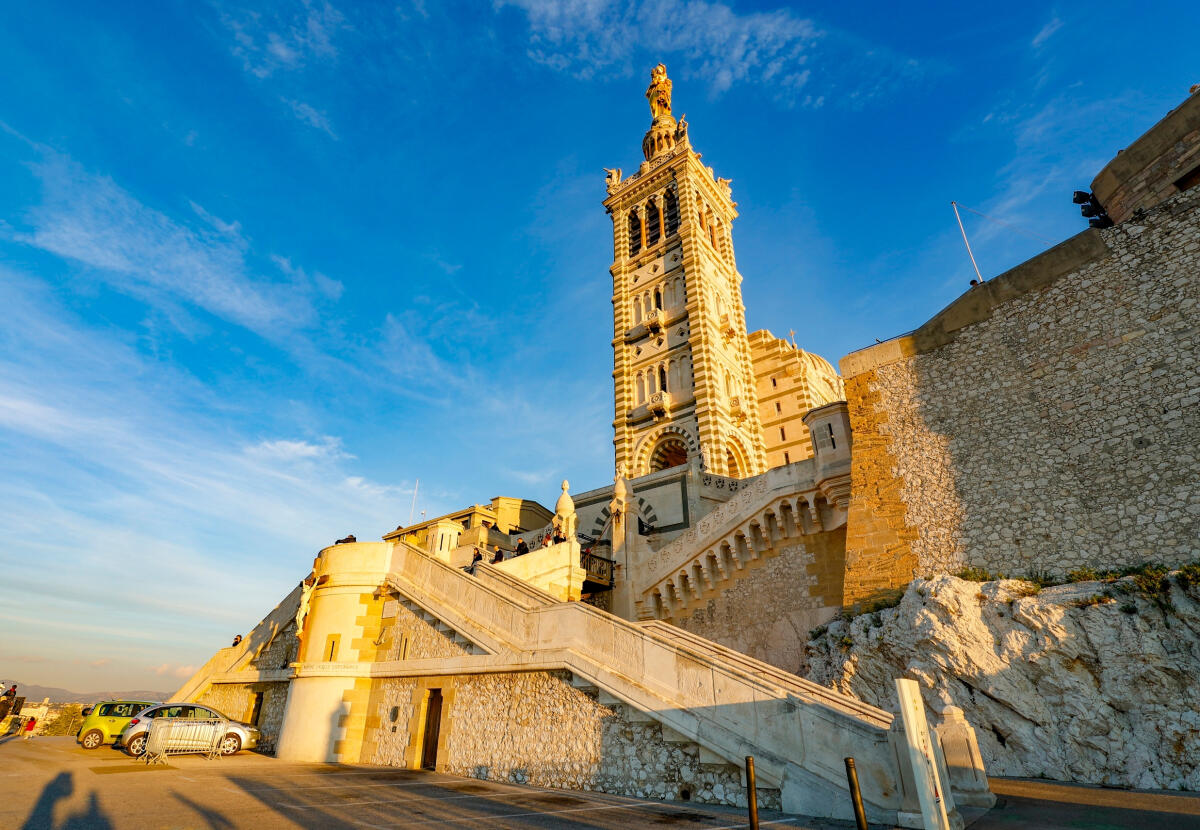 Notre Dame de la Garde en fin de journ&eacute;e