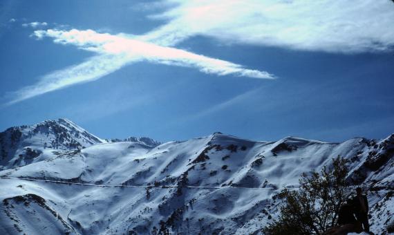 Le Djurdjura sous la neige, photo de Georges Martin