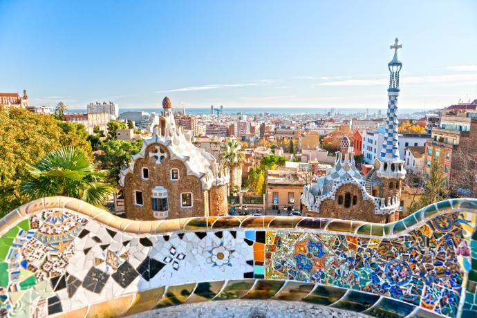 Parc Guell et son célèbre banc