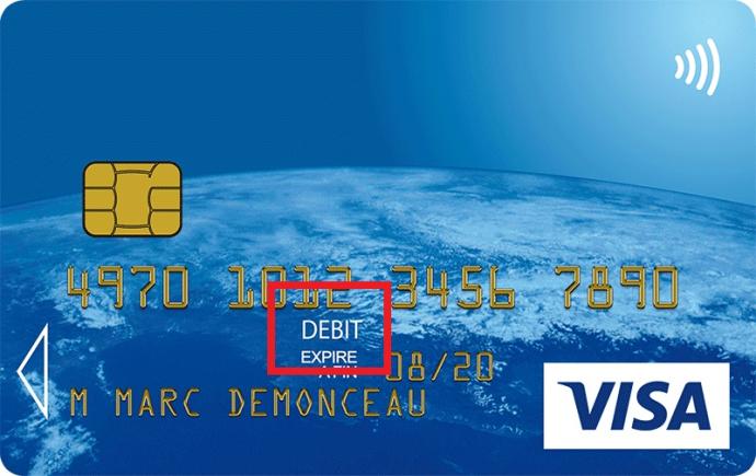Exemple de carte de débit &copy; Finance-heros.fr