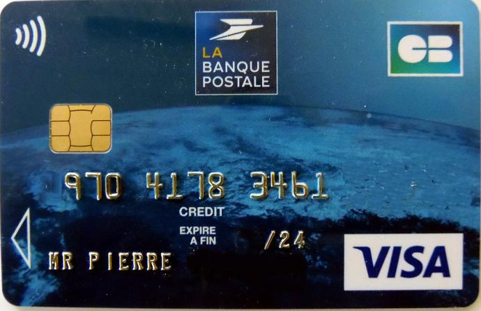 Exemple de carte de crédit