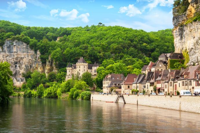 La Roque Gageac, sur les bords de la Dordogne