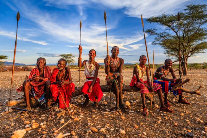 Guerriers Samburu, au centre du Kenya