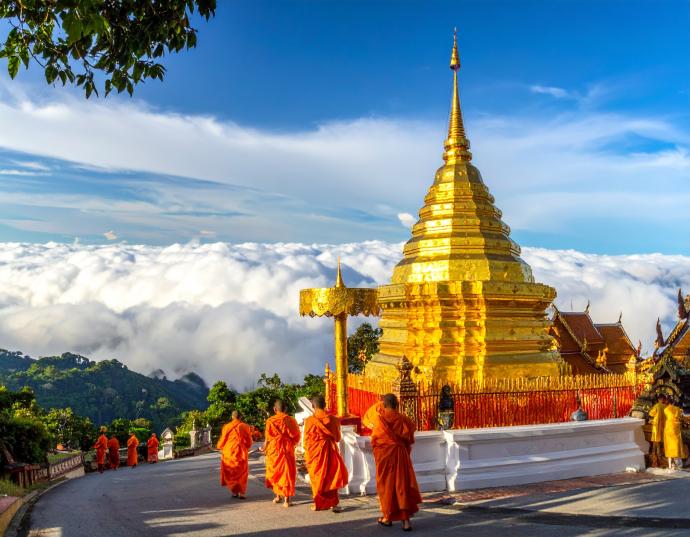 Vue panoramique à Doi Suthep