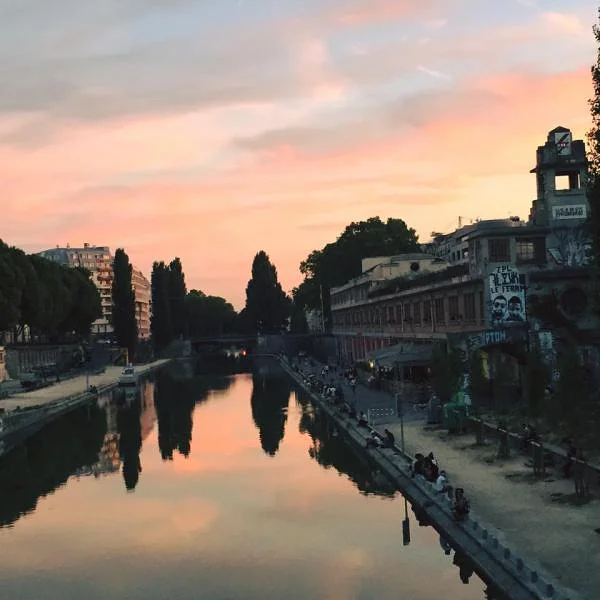 canal st martin au crépuscule — Paris (France)