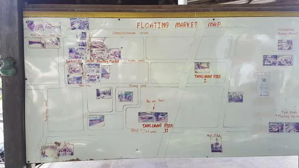 Plan du marché flottant Plan du marché flottant — Bangkok (Thaïlande)
