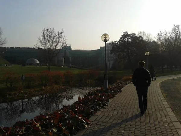 Parc autour de la bibliothèque — Varsovie (Pologne)