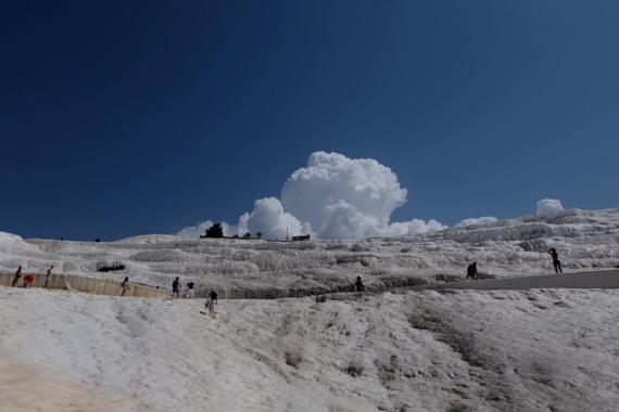 les montagnes blanches de calcaire