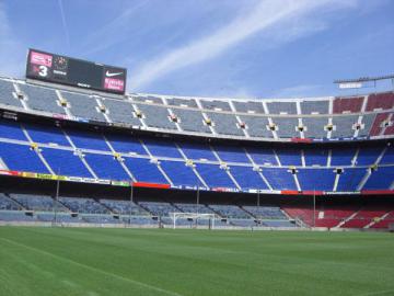 Le virage vu depuis la pelouse