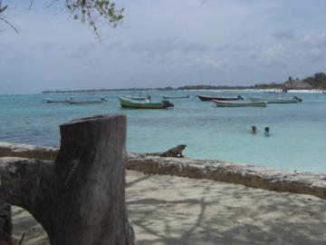 Bain de soleil à Akumal