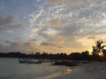 Coucher de soleil à Akumal