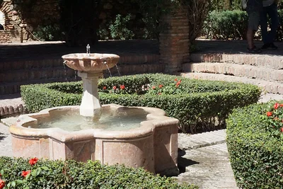 Fontaine dans les jardins intérieurs