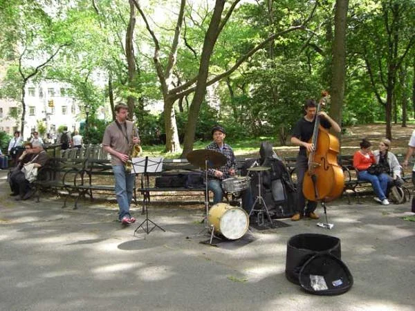 Groupe de jazz — Central Park de New-York (Etats-Unis)