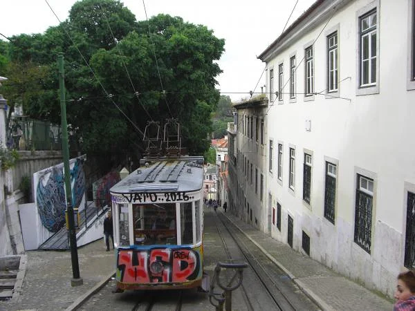 Le funiculaire de Bairo Alto — Place Restauradores (Portugal)