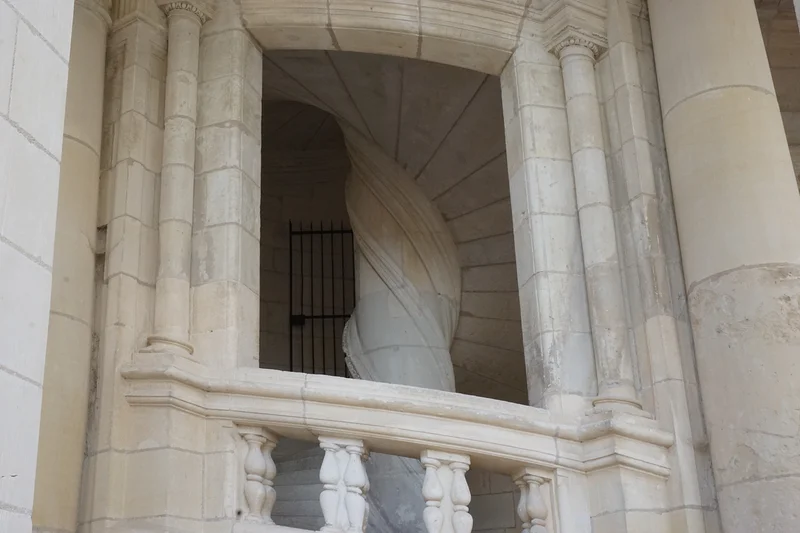 Escalier en torsade — Château de Chambord (France)