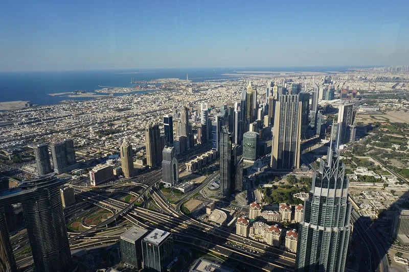Vue vers le nord de la ville — Dubaï (Émirats arabes unis)