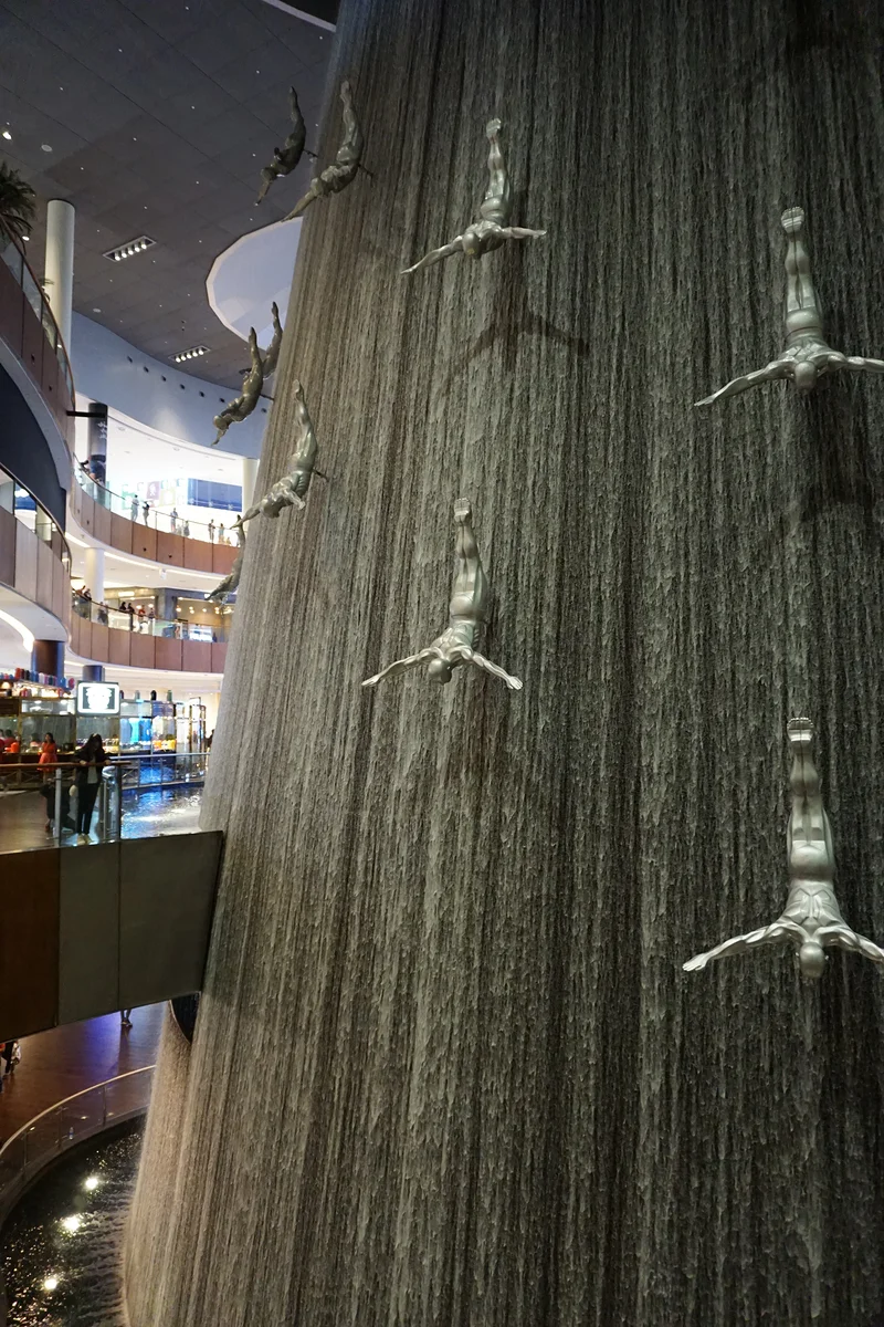 Cascades de Dubaï Mall — Centre commercial Dubai Mall (Émirats arabes unis)