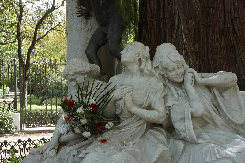 Statues dans le parc — Parc Maria Luisa (Espagne)