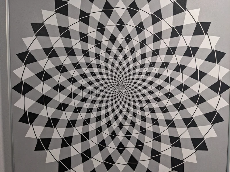 Une spirale... ou des cercles concentriques ? — Musée de l'Illusion de Paris (France)