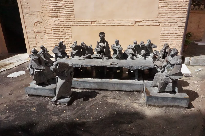 Sculpture dans l'abbaye — Abbaye du Sacromonte (Espagne)