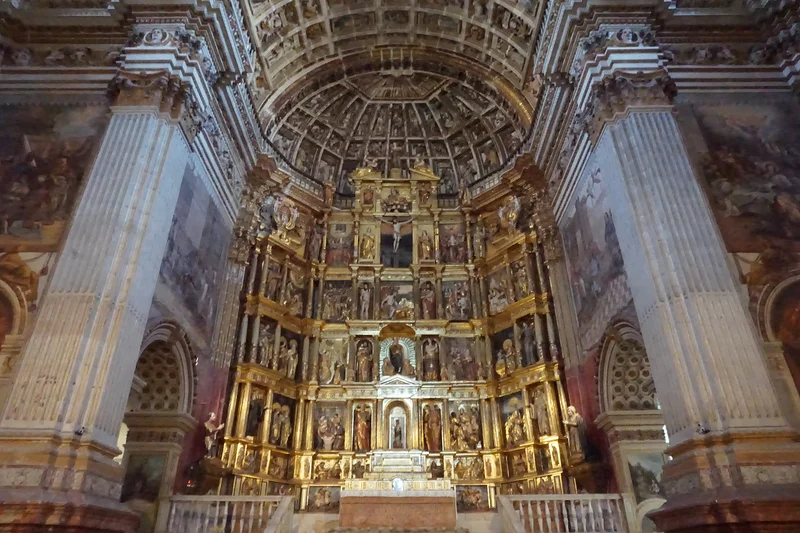 Le rétable, de styla baroque — Monastère de Saint Jérôme (Espagne)