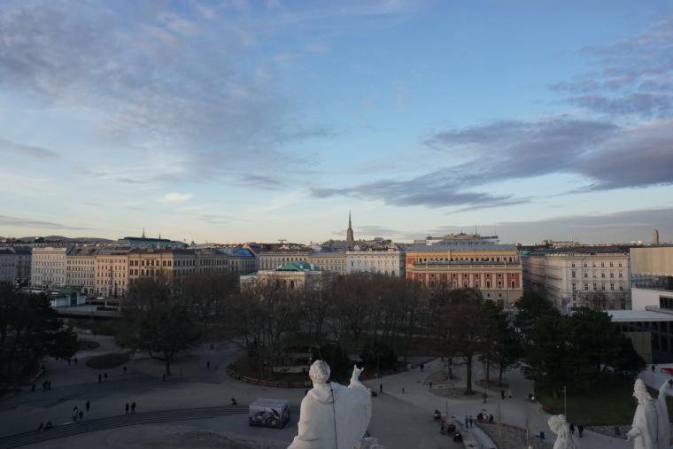 Vue depuis la terrasse de l'église Saint Charles