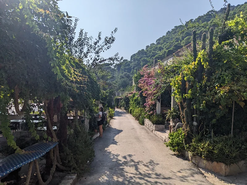Allées fleuries de Soline — Parc national de Mljet (Croatie)