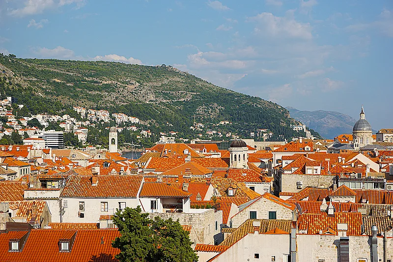 Les toits rouges de Dubrovnik