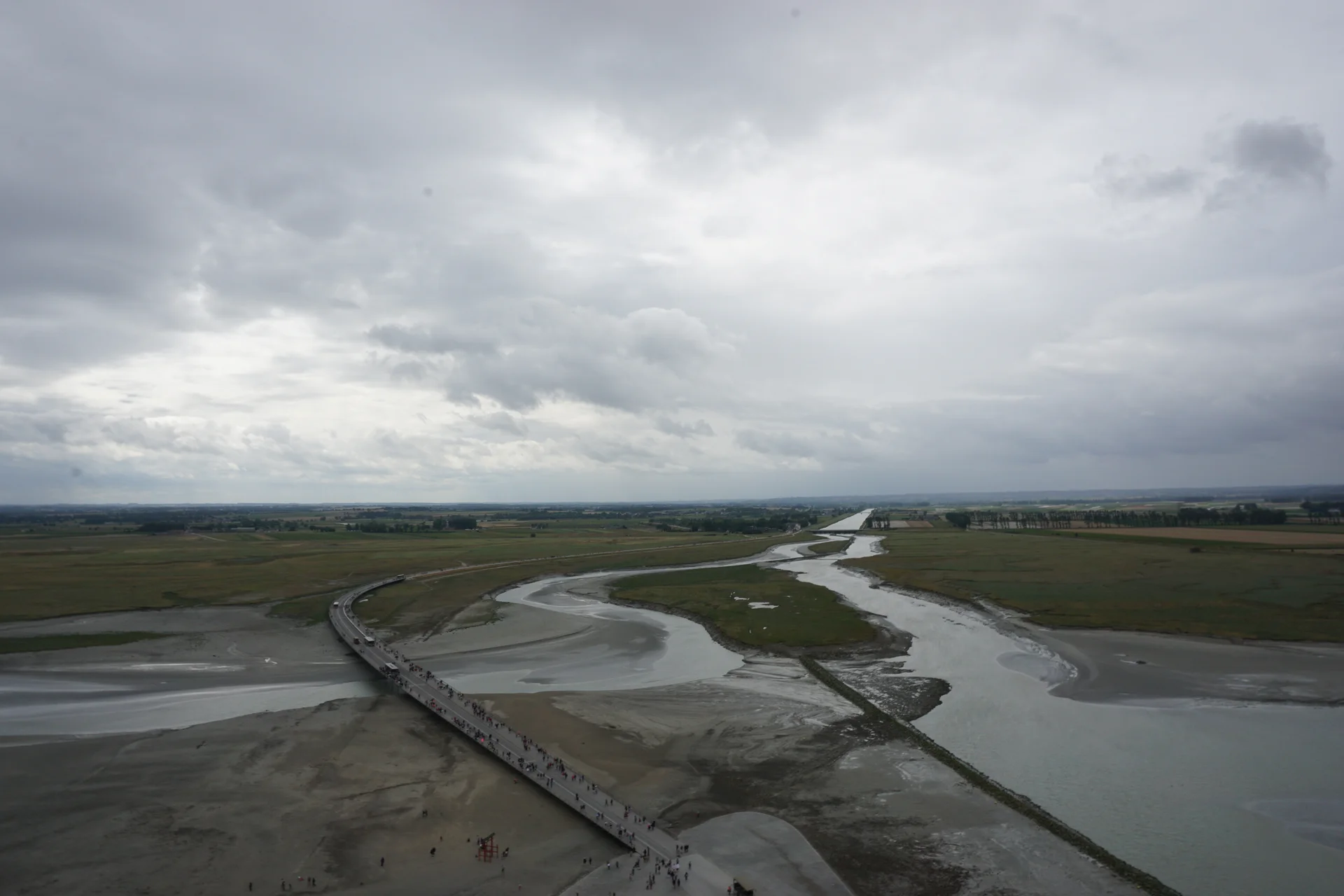Vue panoramique sur la baie — Abbaye du Mont-Saint-Michel (France)