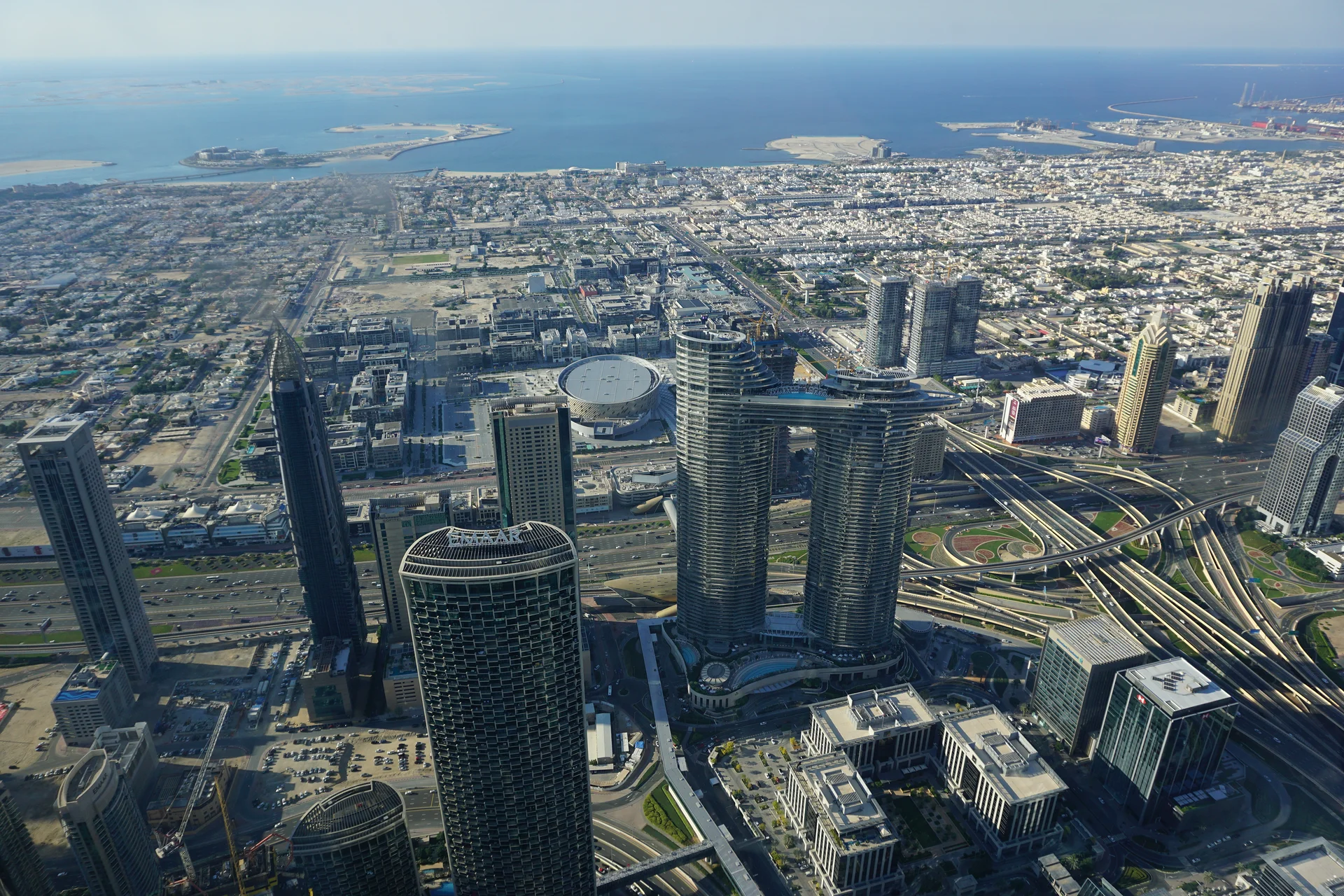 Vue vers l'ouest — Dubaï (Émirats arabes unis)