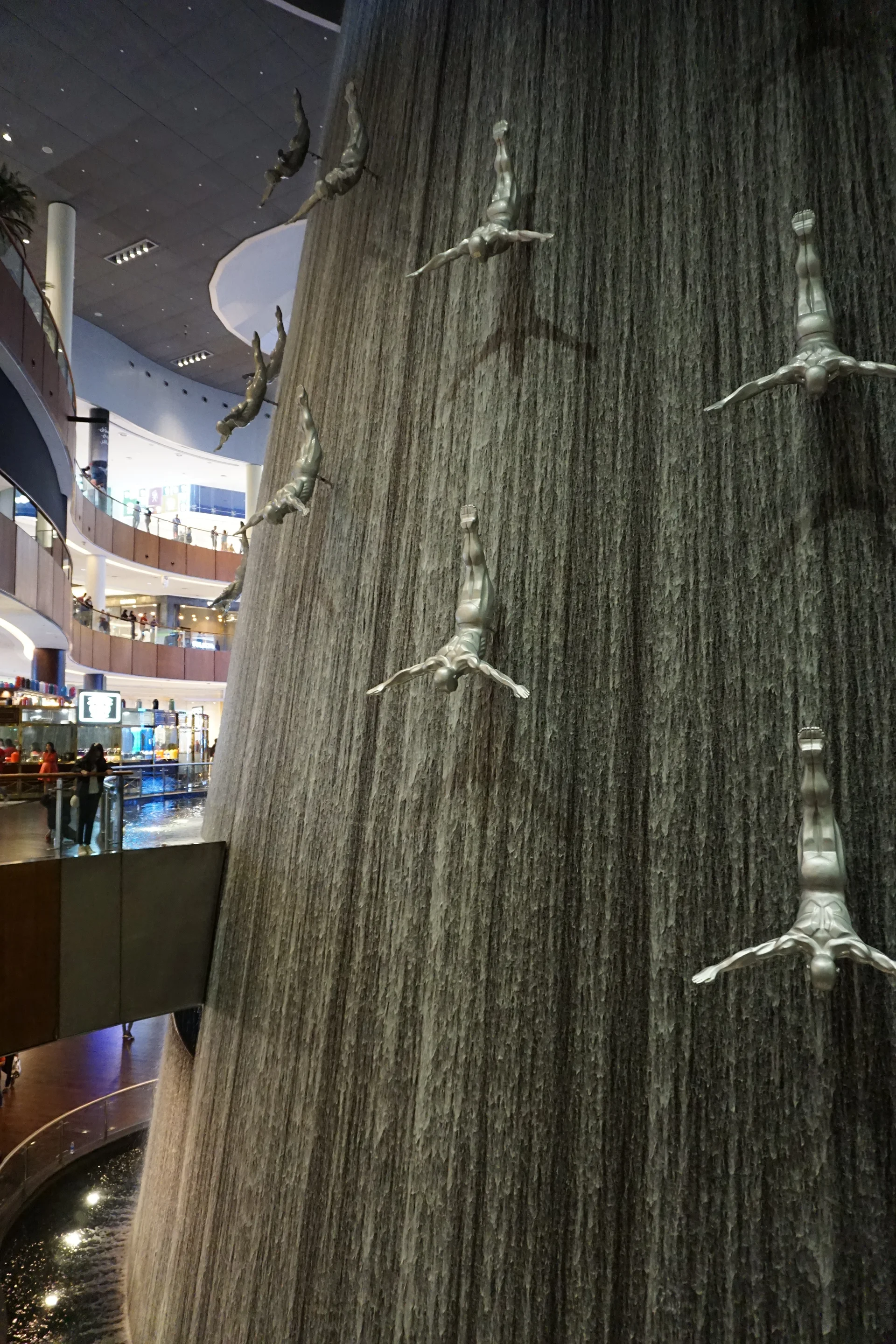 Cascades de Dubaï Mall — Centre commercial Dubai Mall (Émirats arabes unis)