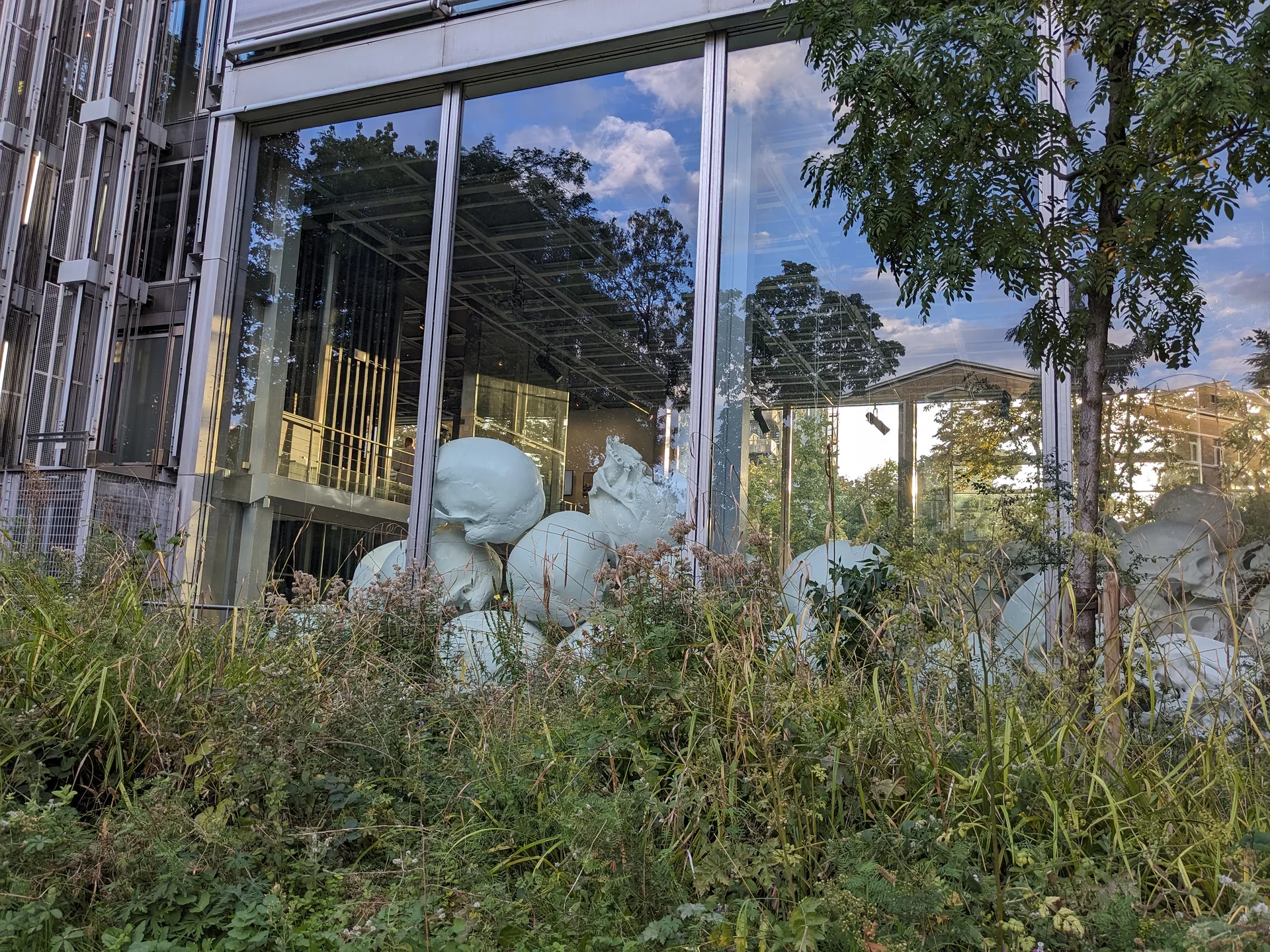 La galerie, vue depuis le jardin La galerie, vue depuis le jardin — Fondation Cartier pour l'art contemporain (France)