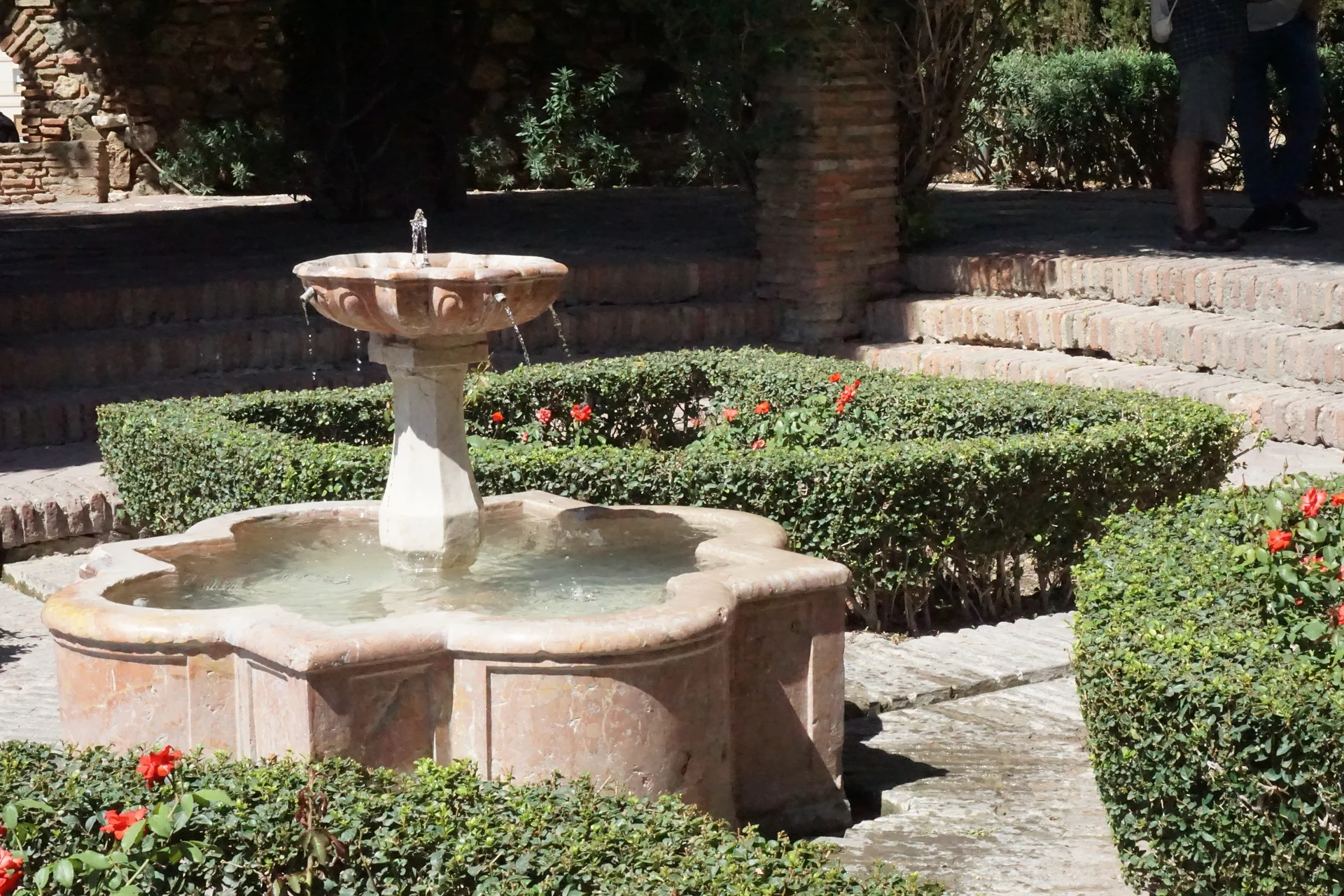 Fontaine dans les jardins intérieurs