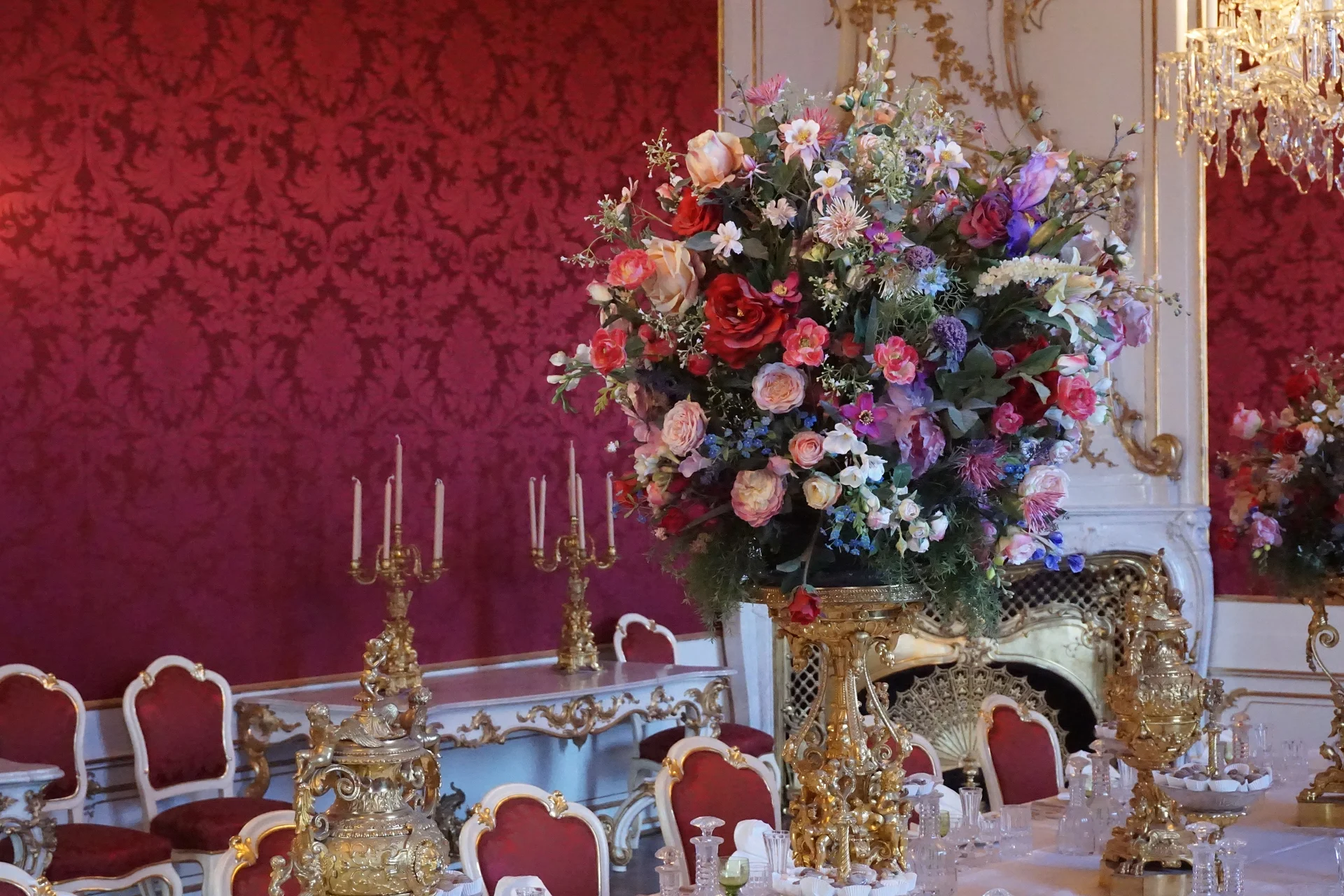 Table d'une salle de réception