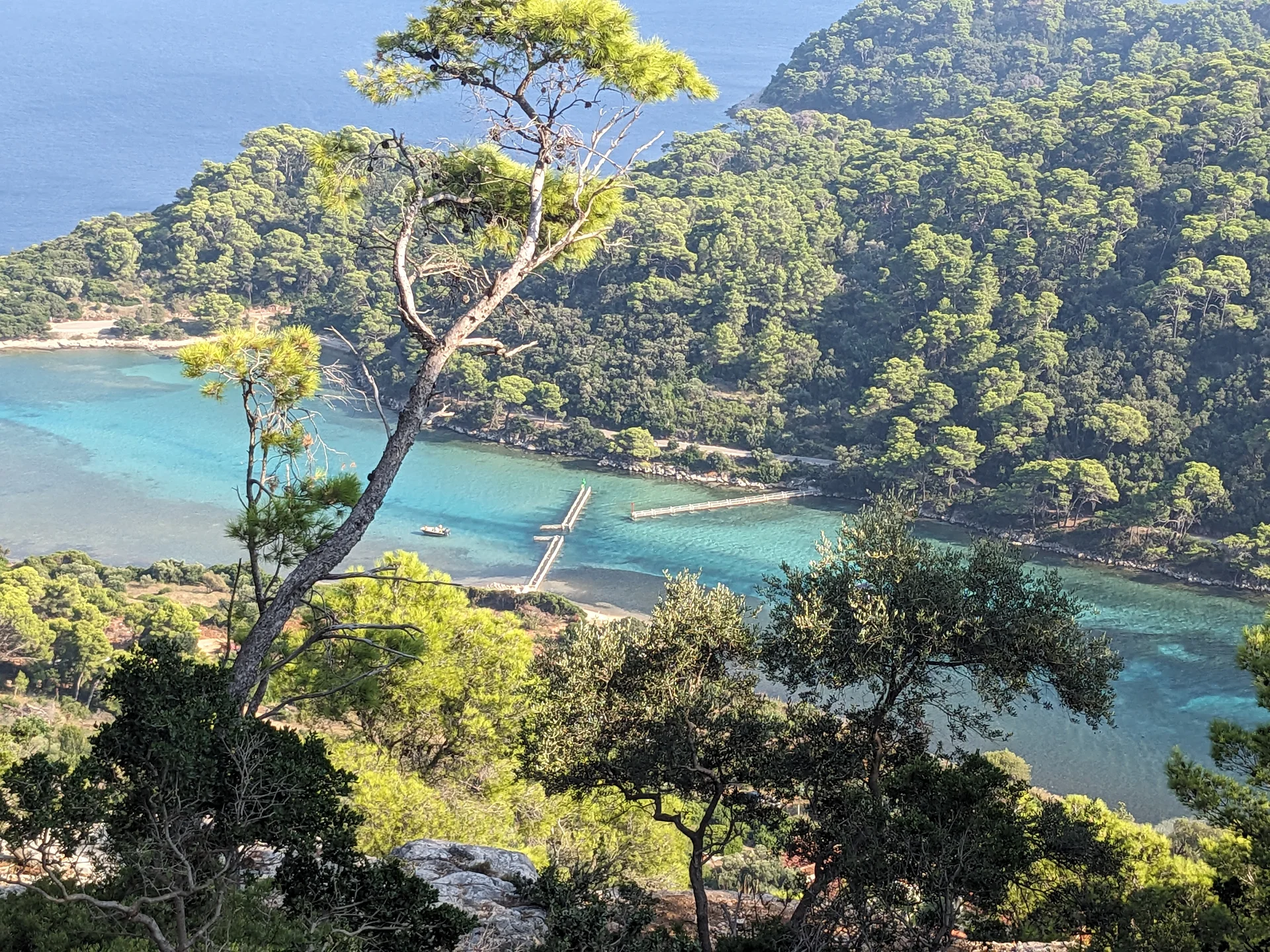 Début de l'ascension de Montokuc Début de l'ascension de Montokuc — Parc national de Mljet (Croatie)
