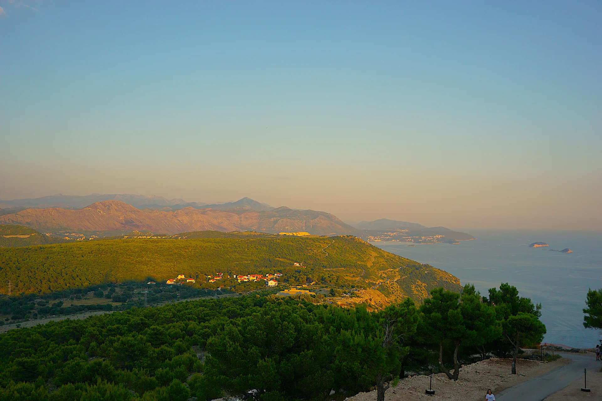 Vue vers Cavtat Vue vers Cavtat — Mont Srd (Croatie)