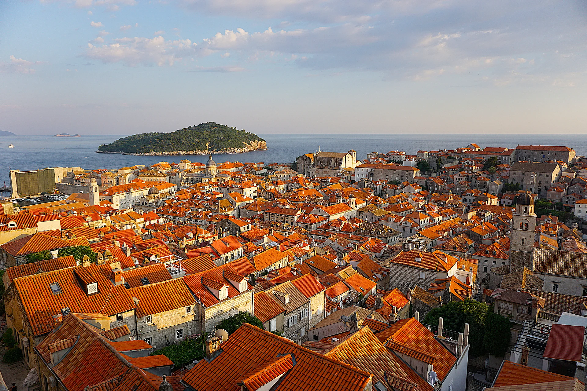 L'heure dorée sur Dubrovnik