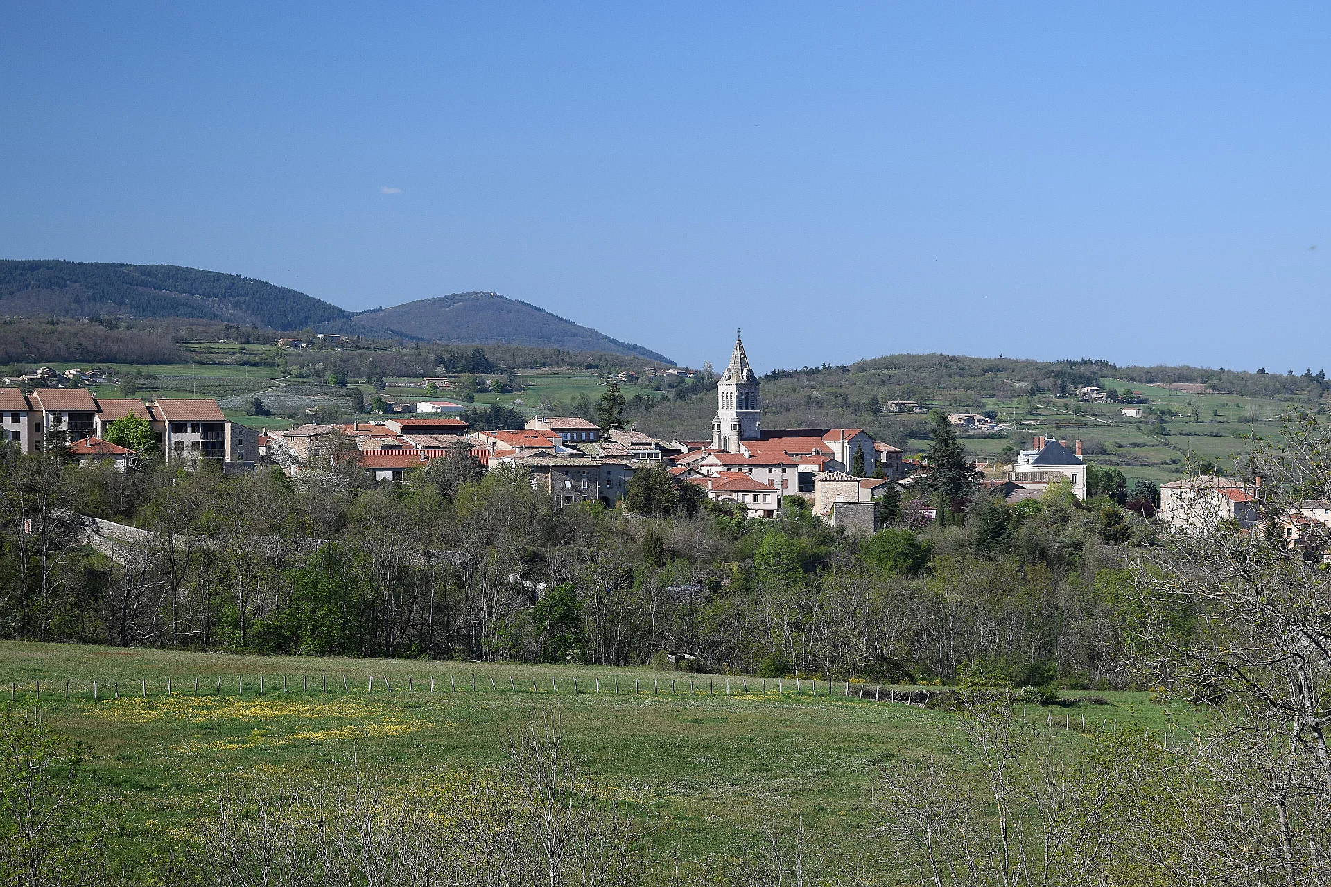 Village de Pélussin dans la Loire (photo de Kozam)