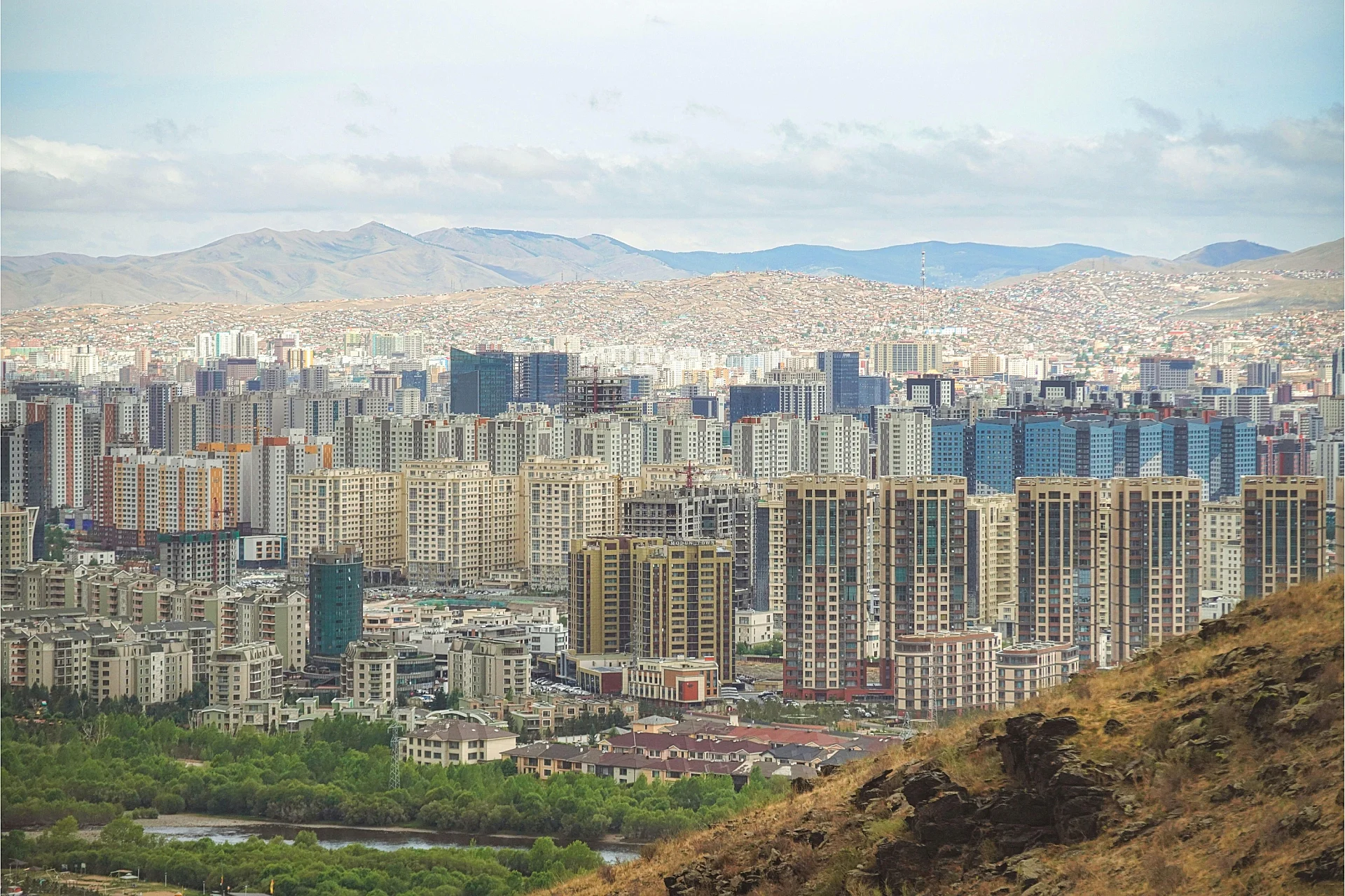 Skyline d'Oulan-Bator (photo de Uuganbayar Otgonbayar)