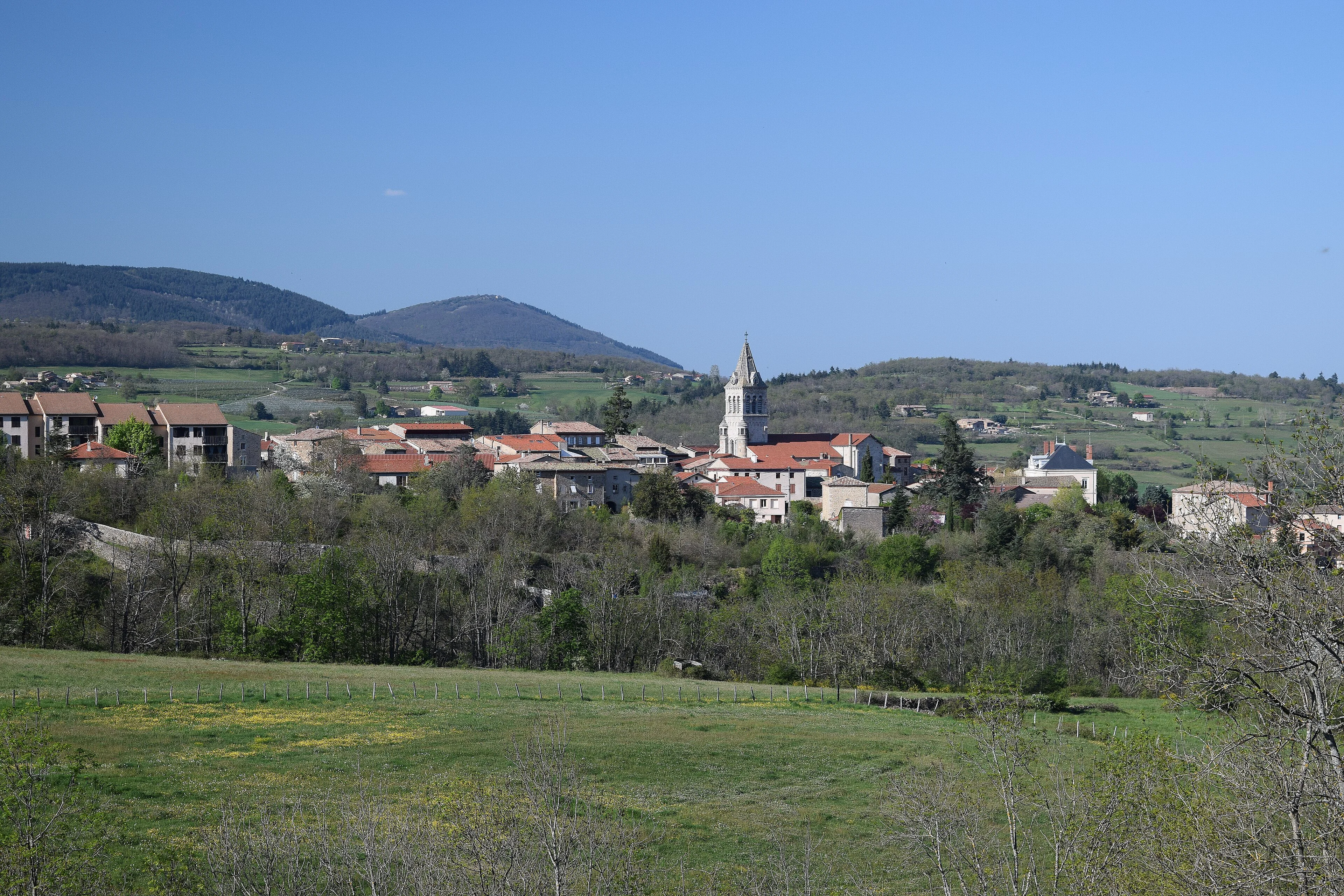 Village de Pélussin dans la Loire (photo de Kozam)