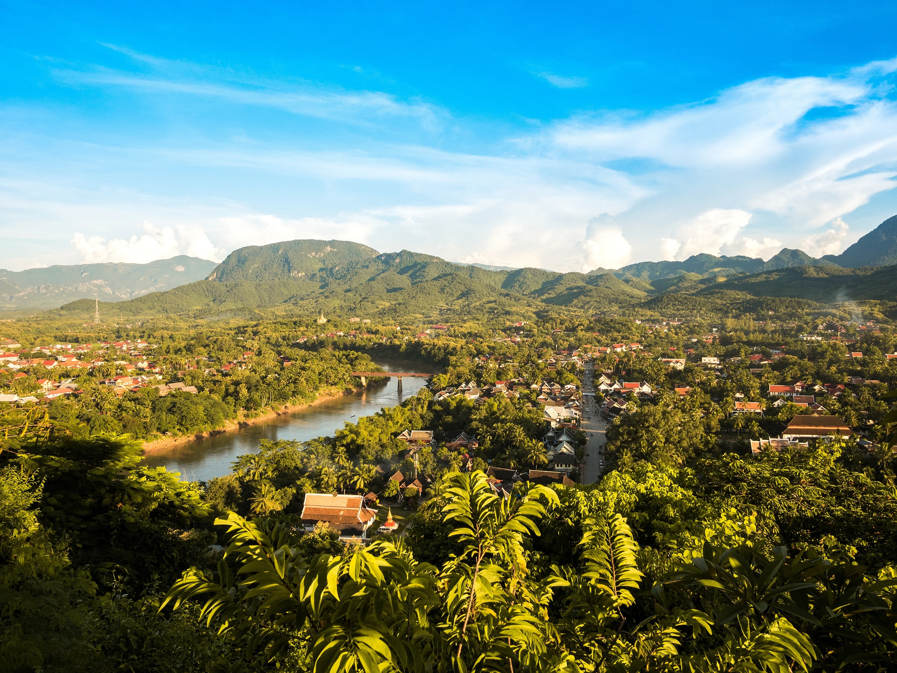 Vue aérienne de Luang Prabang (photo de Holgs)