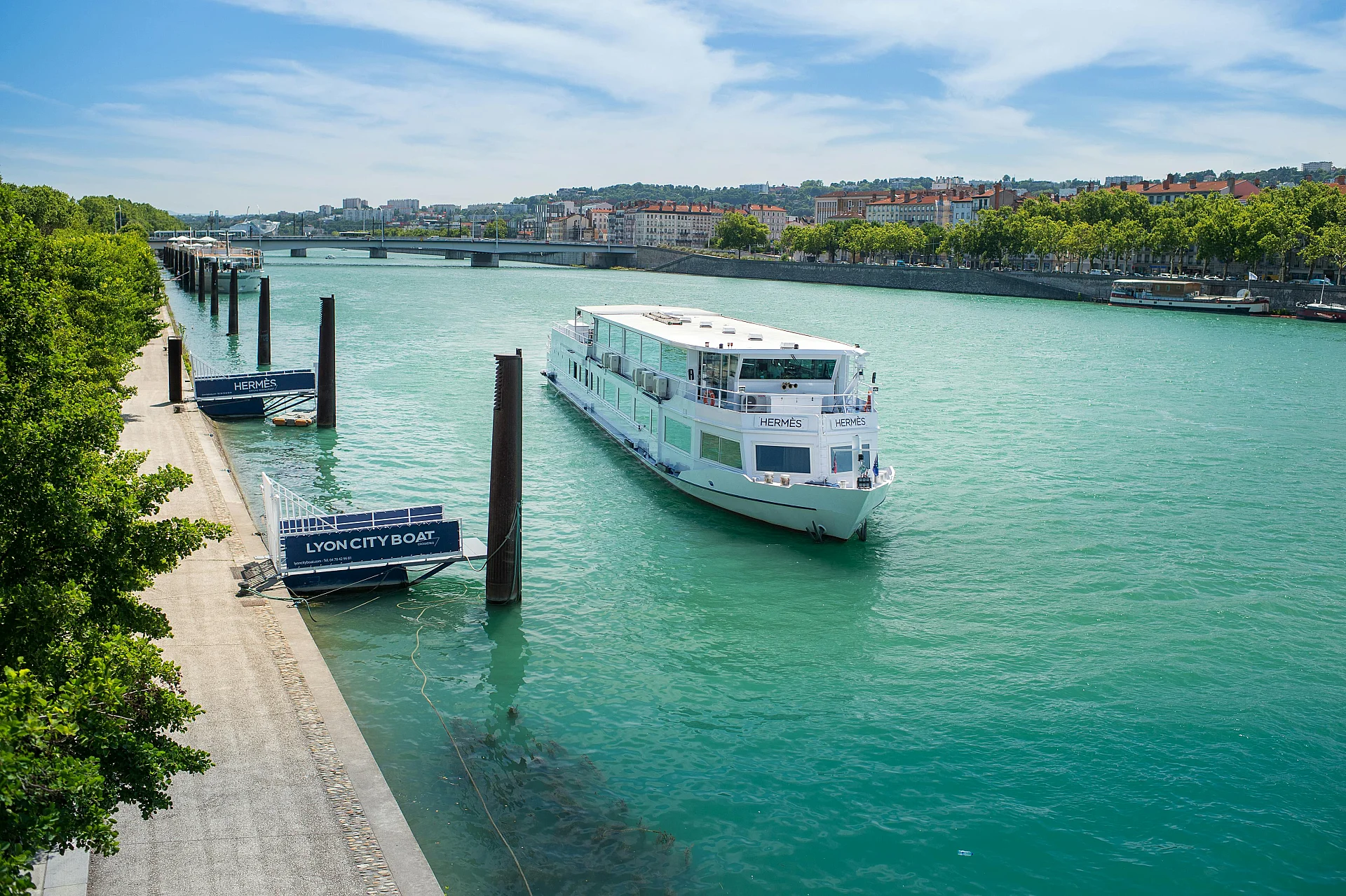 Bateau Hermès II sur la Saône