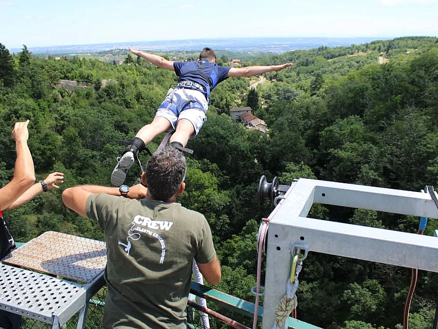 Saut à l'élastique à Pilat
