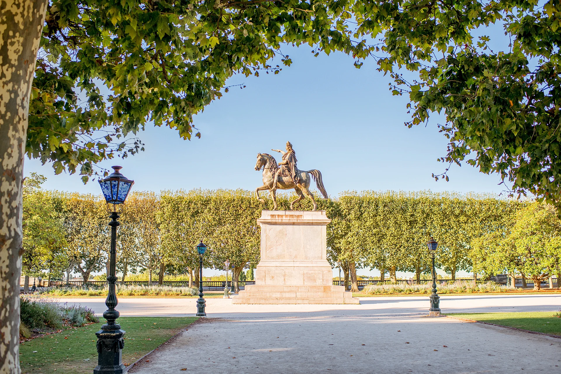 Promenade du Peyrou, à Montpellier