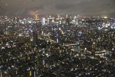 Vue depuis l'observatoire du Skytree (450m)