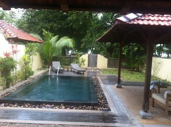 Hotel de luxe — Plage d'Anse Volbert (Seychelles)
