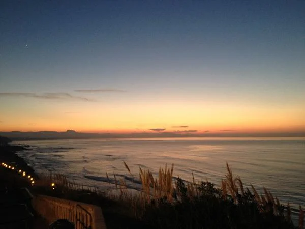 Coucher de soleil biarrot — Côte des Basques (France)