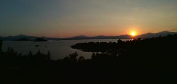 Coucher de soleil sur le lac Pátzcuaro 