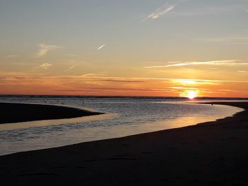 Le coucher de soleil