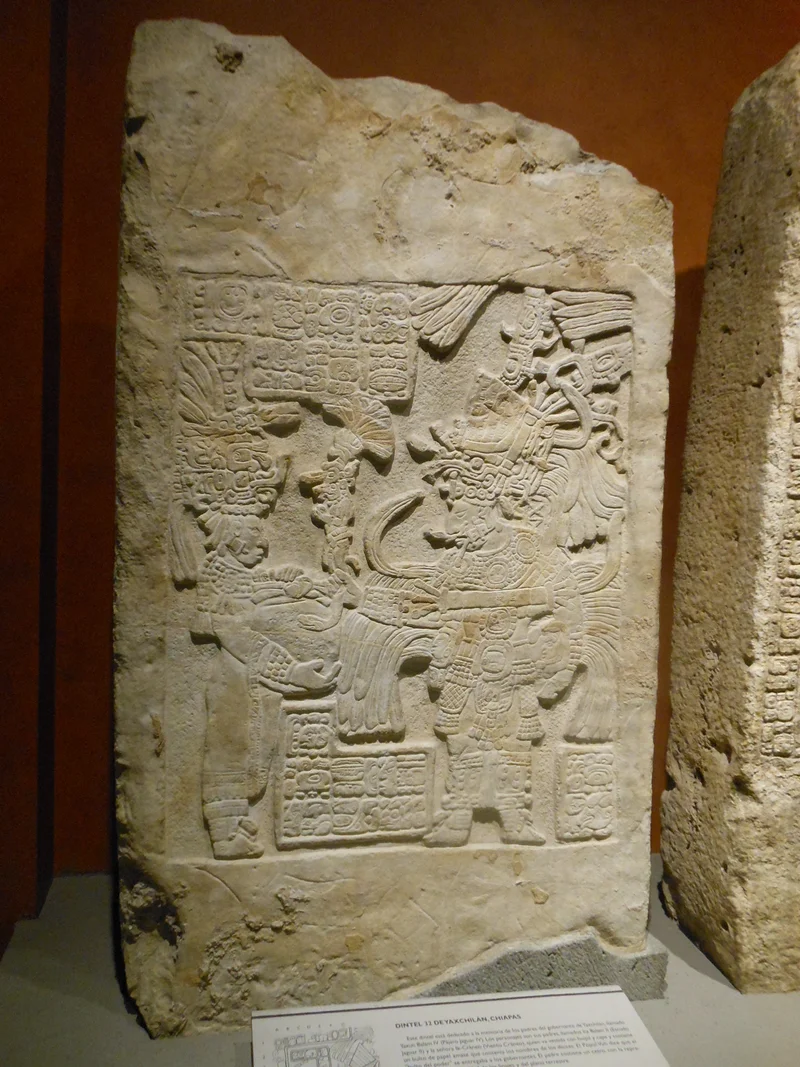 Stèle maya — Musée national d'anthropologie de Mexico (Mexique)